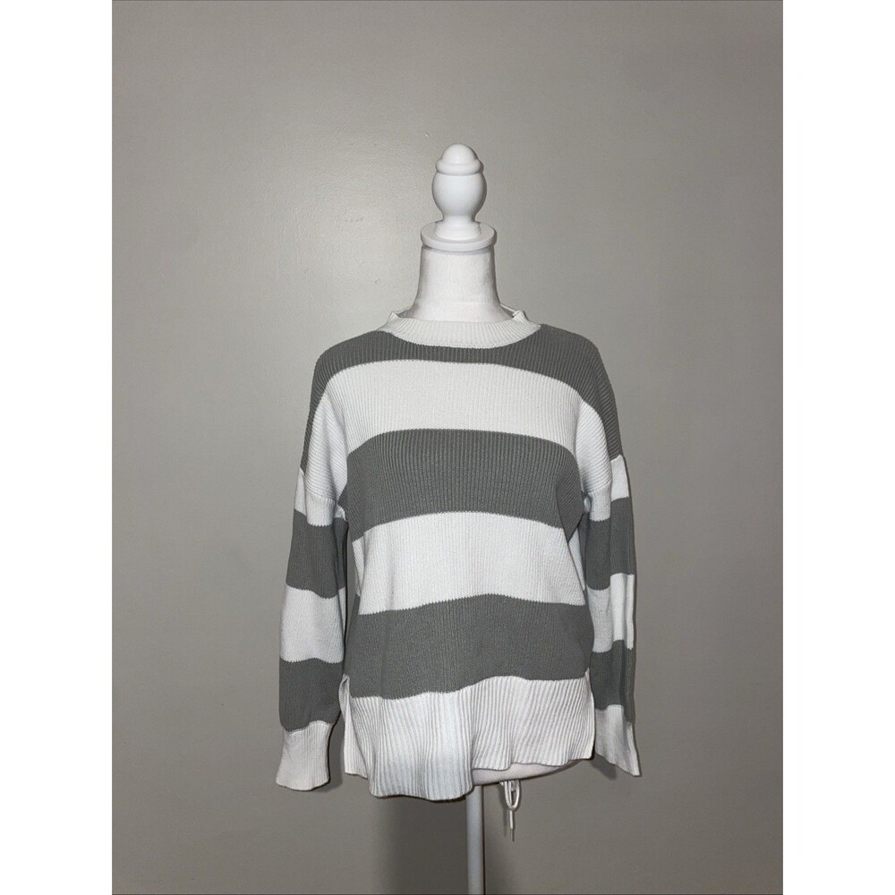 Jessica Simpson Y2K Striped Sweater XS Coastal Grandma Quiet Luxury